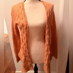 LC Lauren Conrad Women's Orange Cardigan